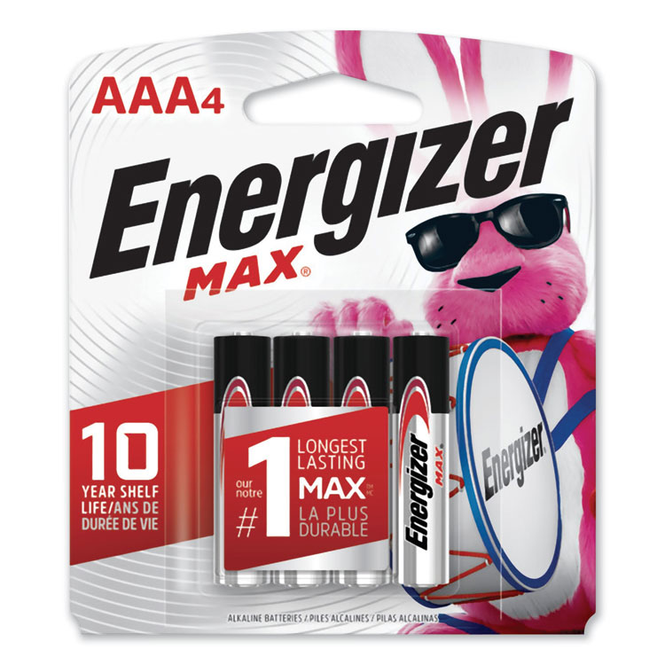 Energizer® MAX® Alkaline AAA Batteries - Energizer E92BP4 PK - Betty Mills