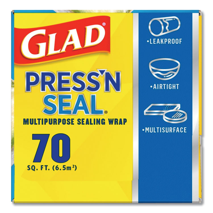 Glad Press'N Seal Plastic Food Wrap Roll + Designer Series Plastic