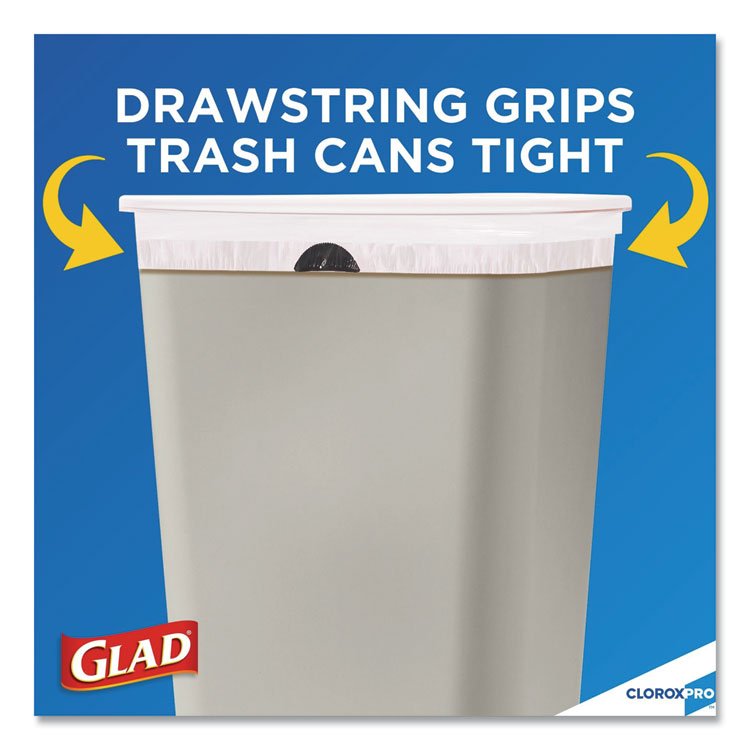 Glad® Tall Kitchen Drawstring Trash Bags - Clorox Professional 79009 CT -  Betty Mills