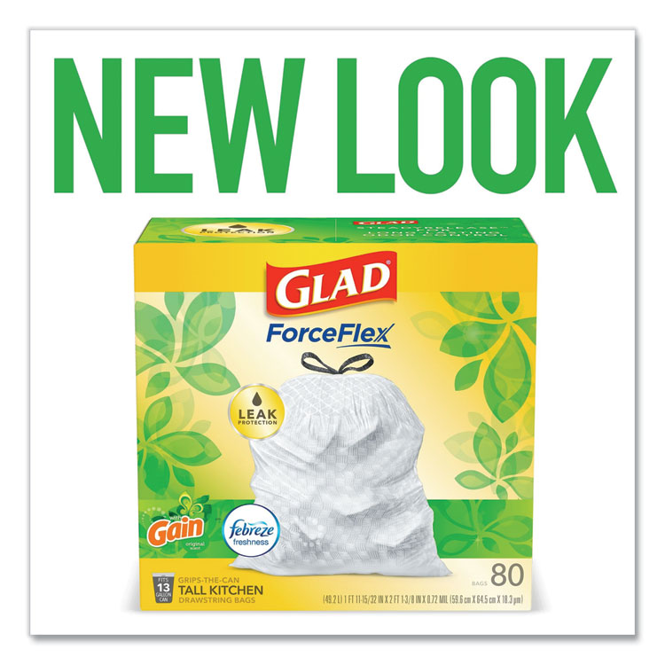 Glad® Tall Kitchen Drawstring Trash Bags - Clorox Professional 79009 CT -  Betty Mills