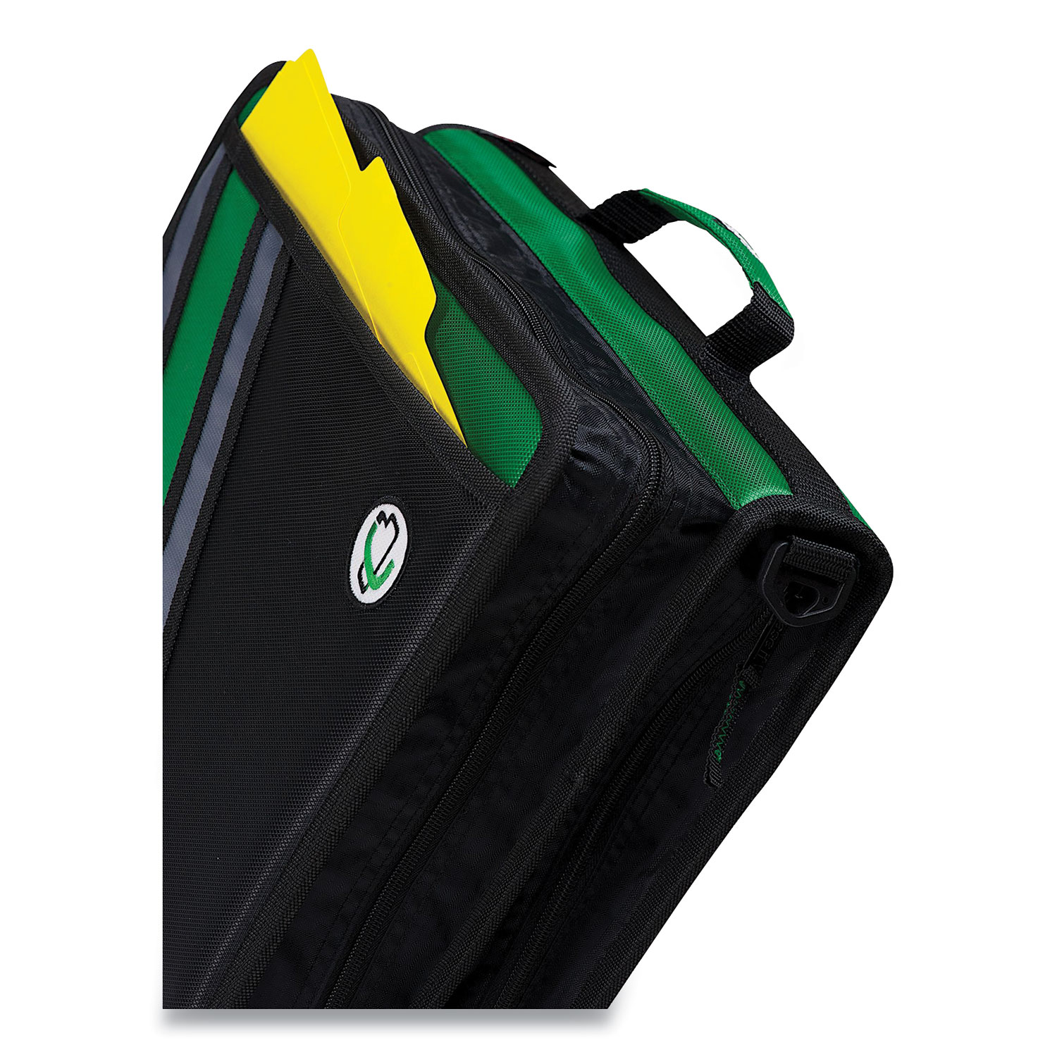 CAEZ176BLK - Case it - Z-System 2-in-1 Zipper Binder, 3 Rings (x2), 1.5&quot; Capacity (x2), 11 x 8.5, Black/Gray Accents