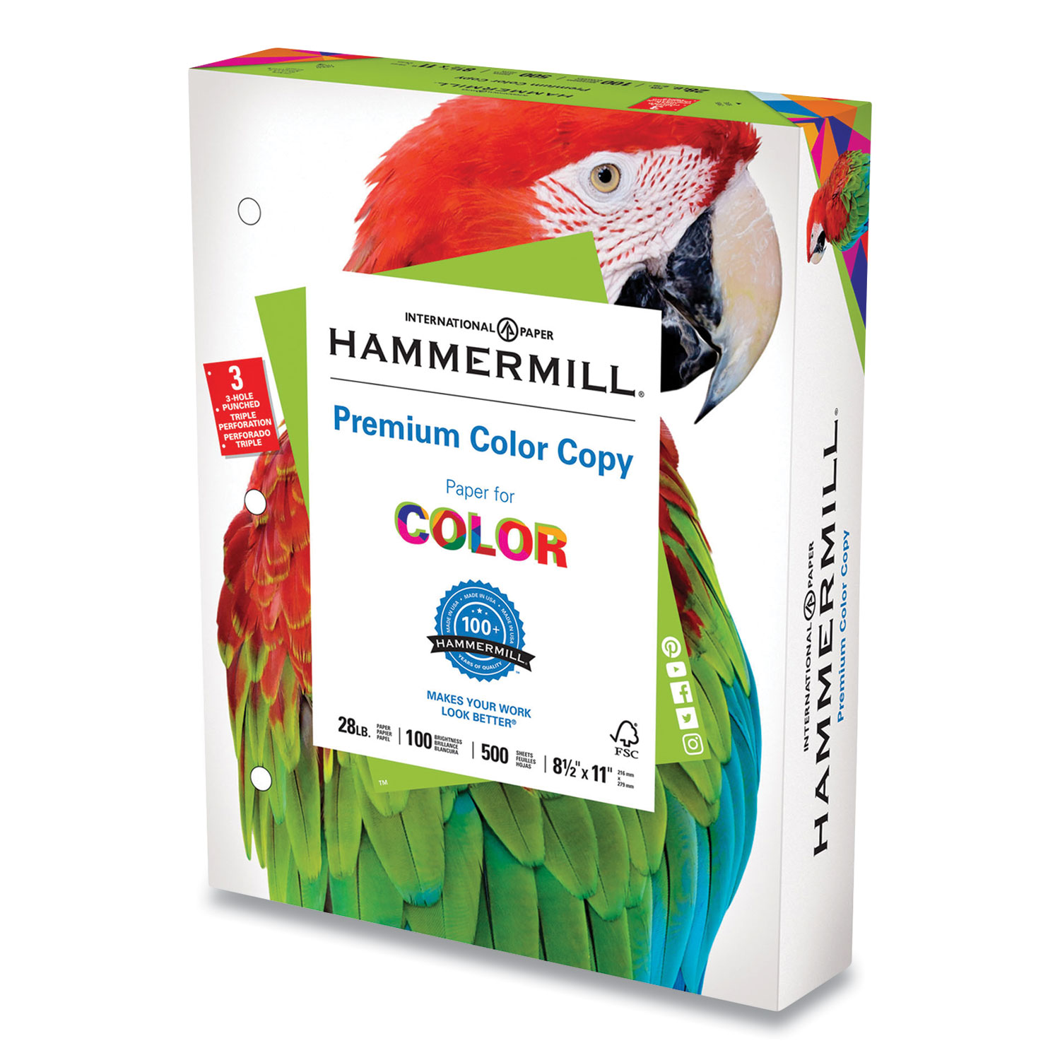 Hammermill Premium Color Copy Paper 28lb 8.5 HAM102500 