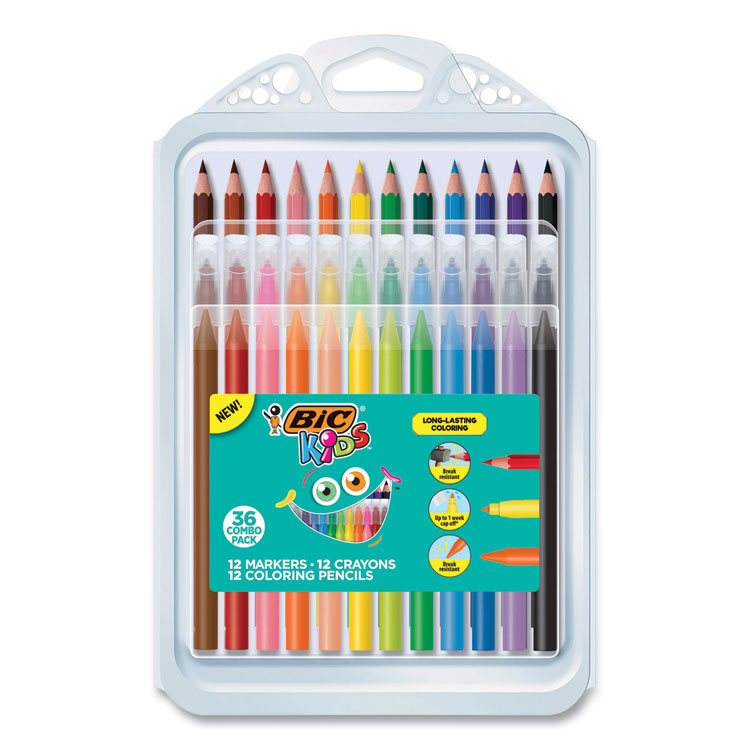 BIC® Kids Coloring Combo Pack - Bic BKXP36AST PK - Betty Mills