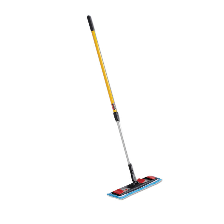 Rubbermaid Commercial Products Adaptable Flat Mop Kit, Plastic And  Aluminum, Yellow