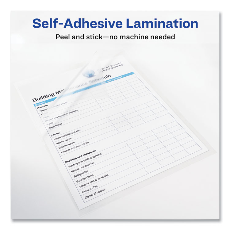 How to Laminate with Avery TouchGuard Self-Adhesive Laminating Sheets 