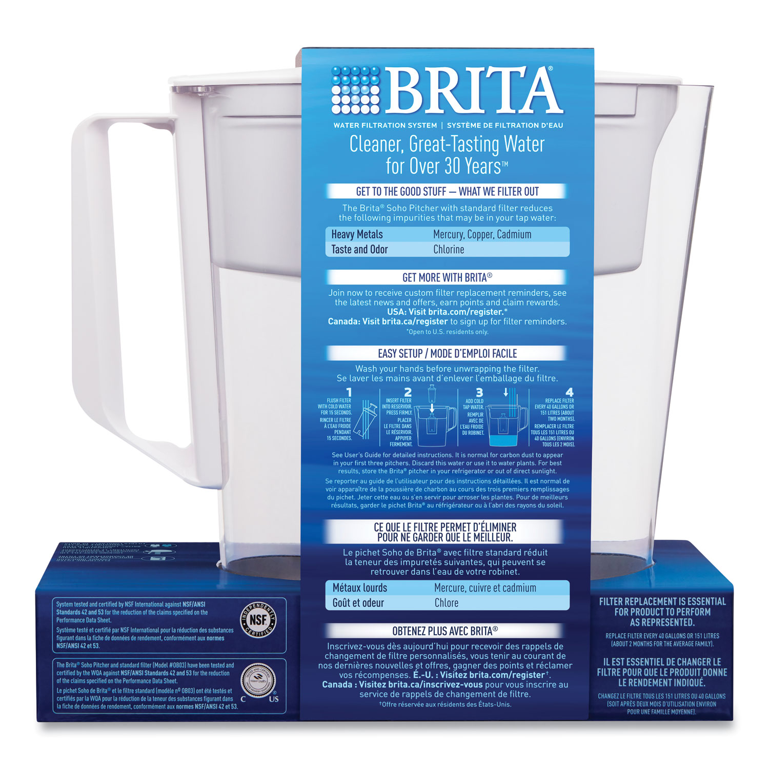 Brita® Water Filter Pitcher - Clorox Professional 36089EA EA - Betty Mills