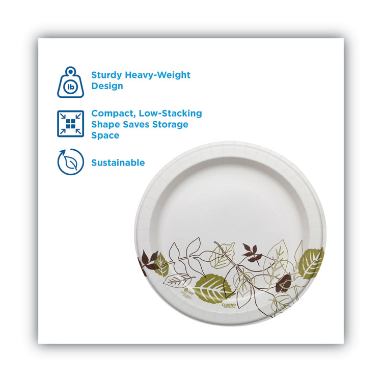 Hefty 10.125 in. Microwavable Eco-Friendly Paper Plates