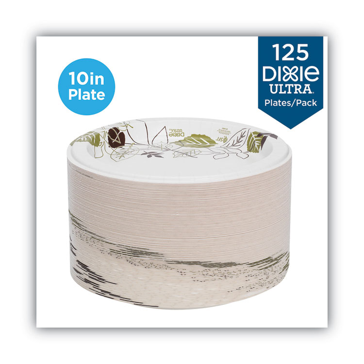 Hefty 10.125 in. Microwavable Eco-Friendly Paper Plates