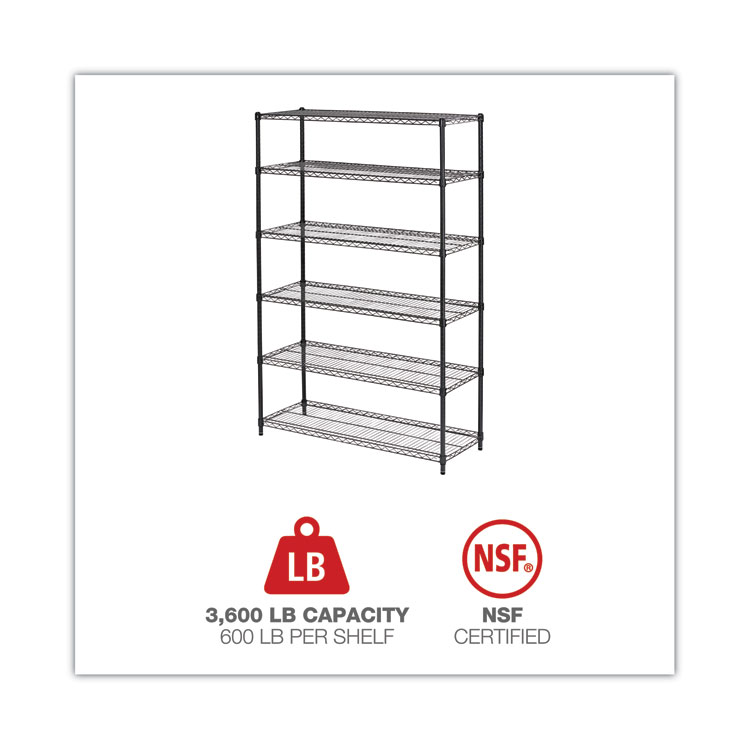  Alera ALESW59SL4818 Plastic 48 in. x 18 in. Shelf