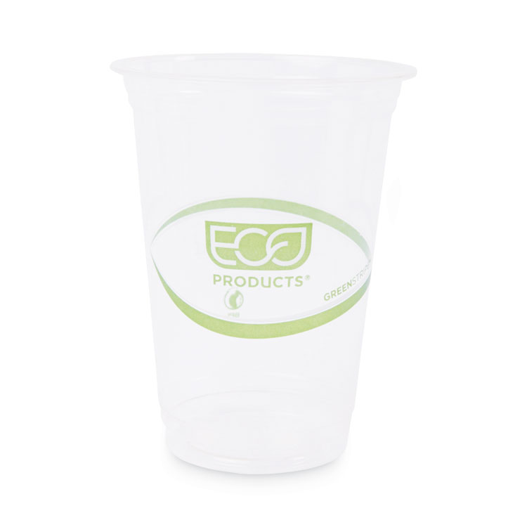 Eco-Products 16 oz GreenStripe Cold Cups - 50 / Pack - Clear