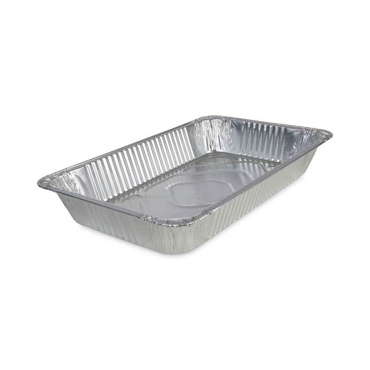 Durable Packaging Full-Size Deep Aluminum Foil Steam Pan, 50 ct