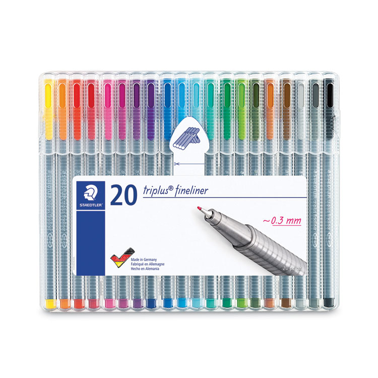 BIC Intensity Fineliner Marker Pen, Assorted Colors, 20 Pack