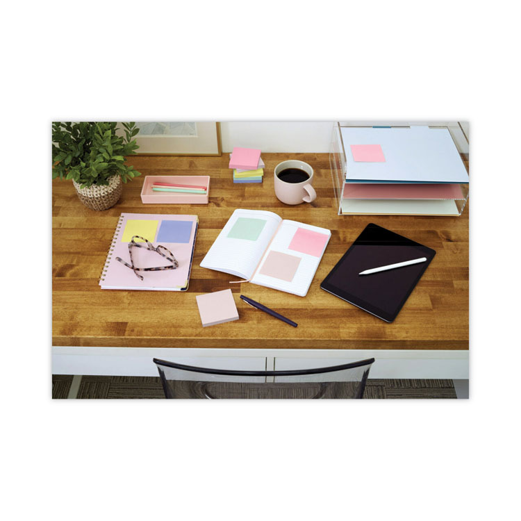 MMM655RPYW - 3M - Original Recycled Note Pads, 3&quot; x 5&quot;, Canary Yellow, 100 Sheets/Pad, 12 Pads/Pack