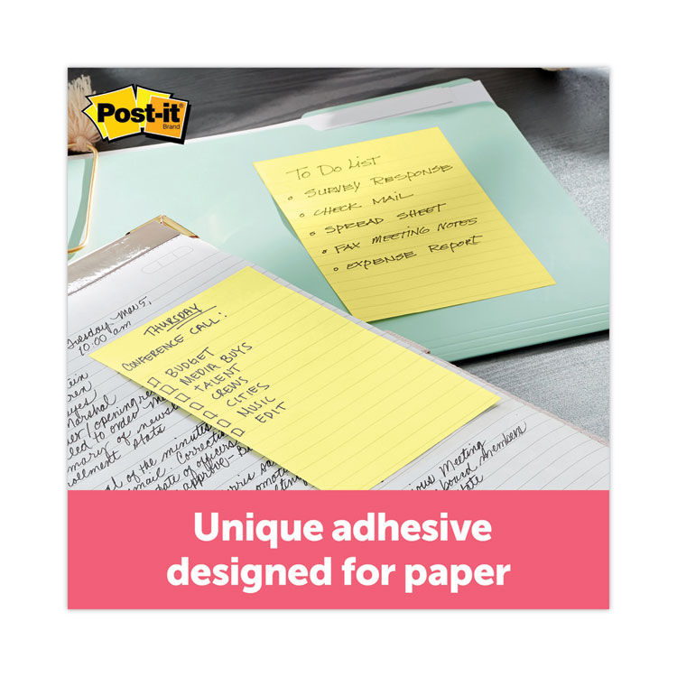 Post-it® Notes Super Sticky Pads in Canary Yellow - 3M 6605SSCY PK