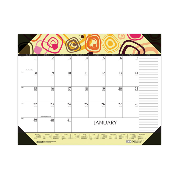 house-of-doolittle-100-recycled-geometric-desk-pad-calendar-house-of-doolittle-149-ea-betty-mills