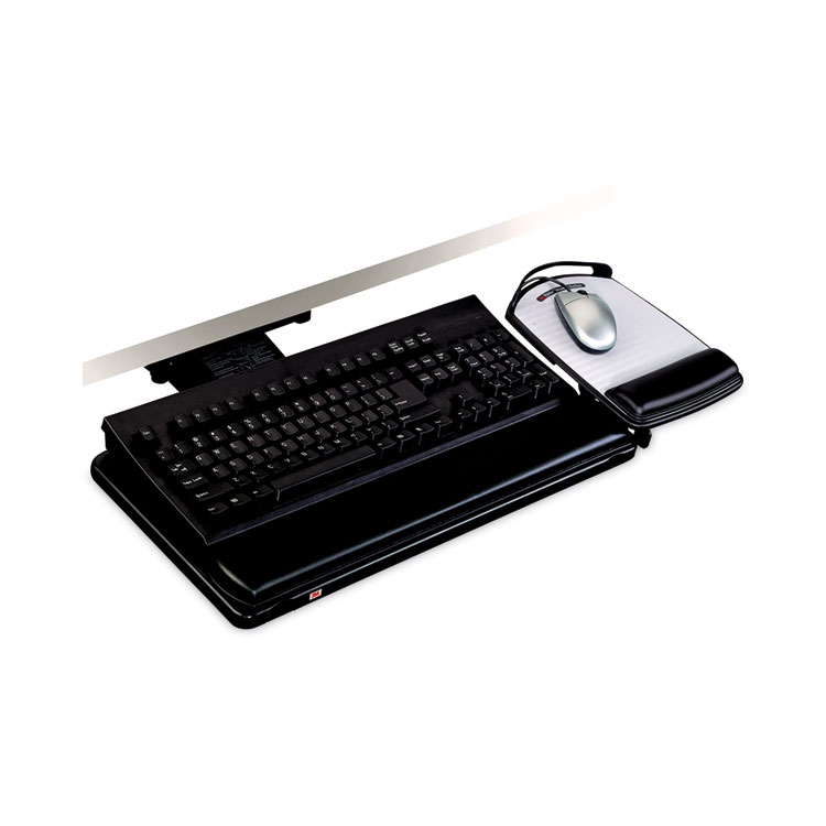 3M™ Knob Adjust Keyboard Tray with Highly Adjustable Platform - 3M