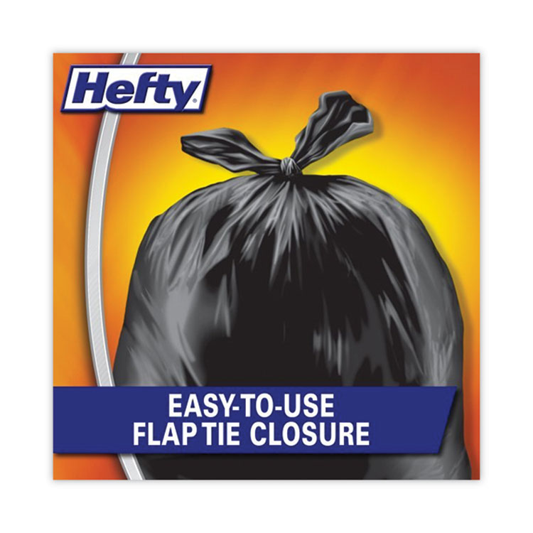 Hefty 8 Gal. Medium Trash Flap Tie Bags 24 ct Box