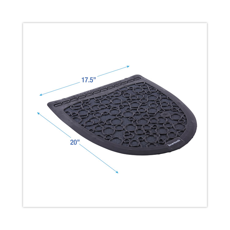 Boardwalk Rubber Commode Mat  Disposable Rubber Bathroom Mats