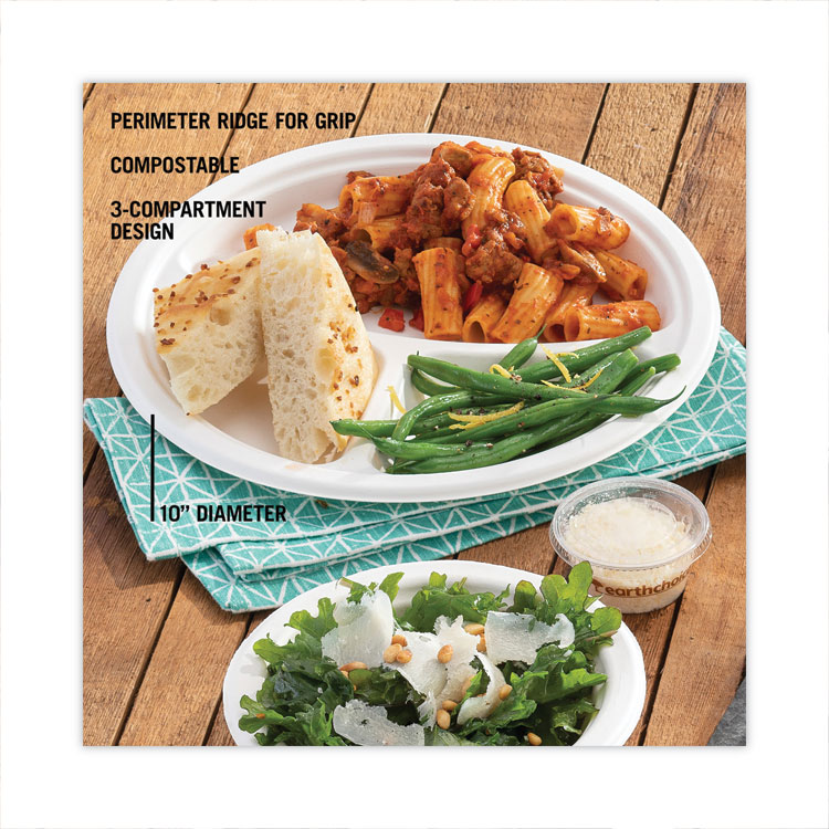 8.8 Compostable Fiber Blend Plate