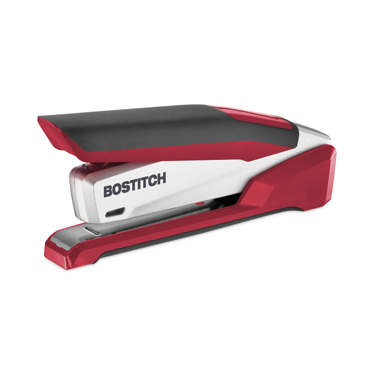 Stanley Bostitch Antimicrobial Full Strip Metal Stapler, Red