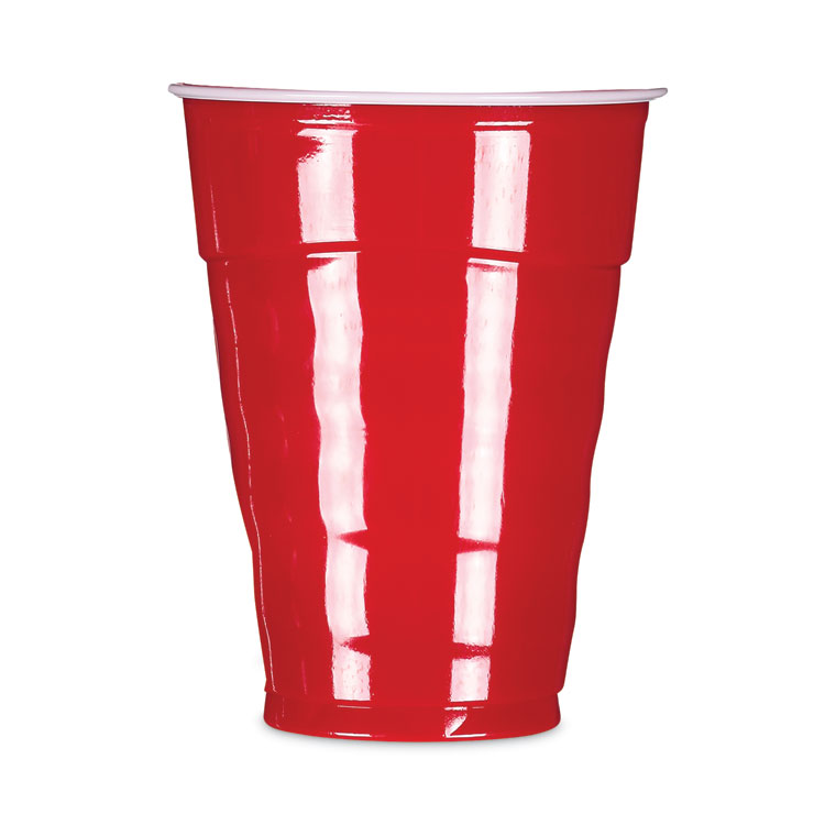 12 Oz. Red Plastic Cups - 50 Ct.