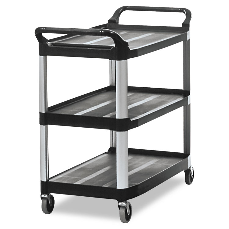 Rubbermaid Commercial 342488BLA Utility Cart w/ 4 Casters Black