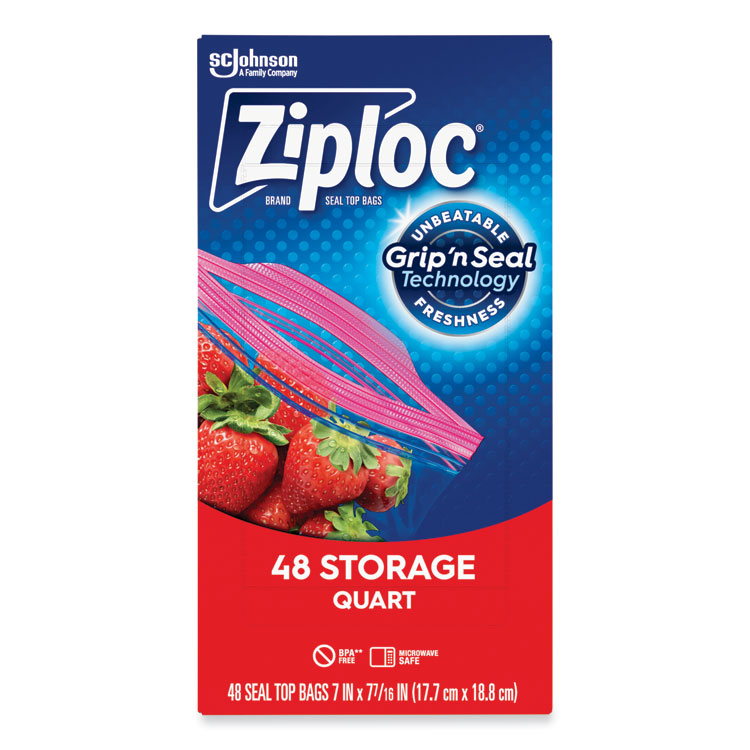 Ziploc Storage Bags 1qt (500)