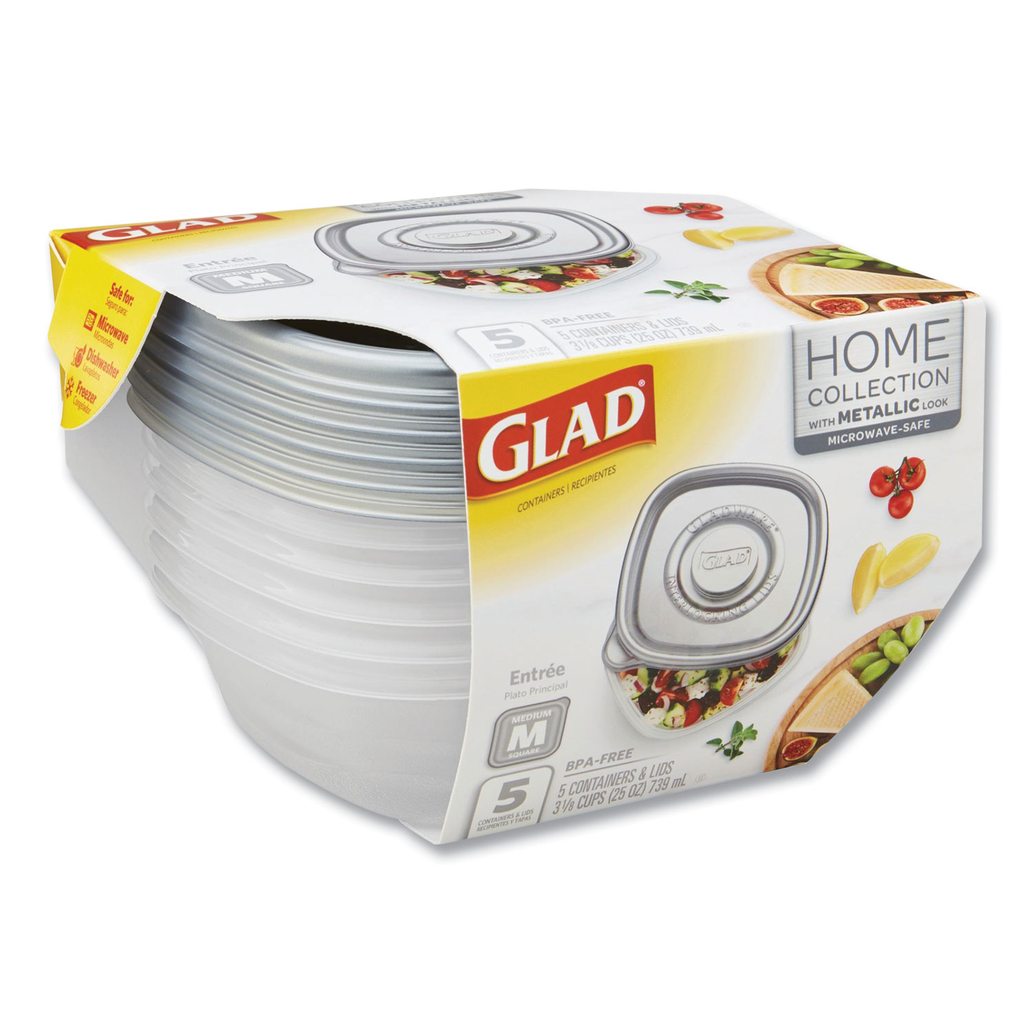 Glad® Home Collection Food Storage Containers with Lids - Clorox  Professional CLOXZA60795 PK - Betty Mills