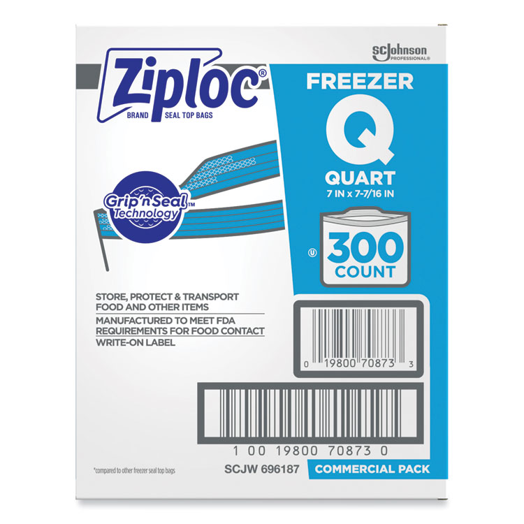 Ziploc Freezer Bags - 1 qt - 40 count