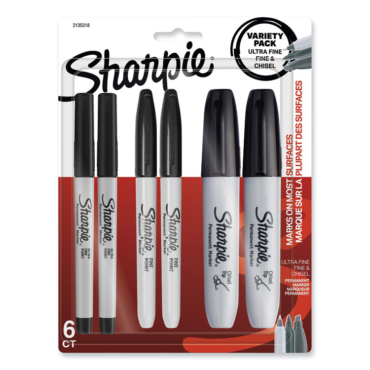 Sharpie Fine Tip Permanent Marker, Fine Bullet Tip, Assorted Colors, 65/Pack