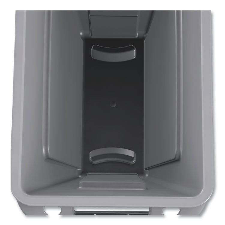 Rubbermaid Commercial Products Slim Jim 23 Gal. Gray Vented Trash