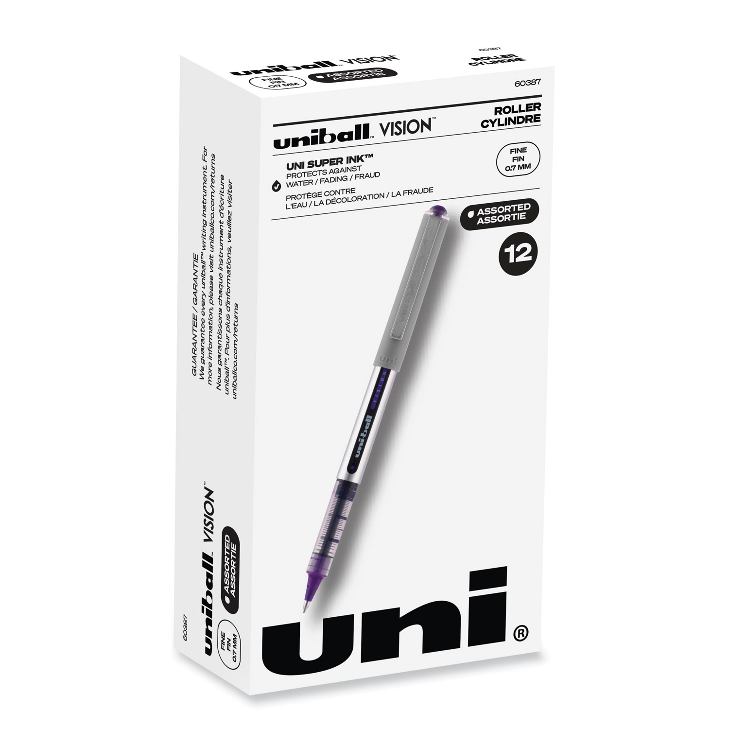 Pentel R.S.V.P. Stick Ballpoint Pen, Violet - 12 pack