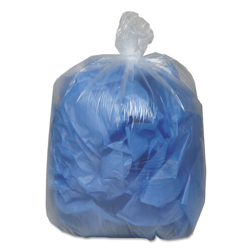 WBI404616C - Webster - Linear Low-Density Can Liners, 45 gal, 0.63 mil, 40&quot; x 46&quot;, Clear, 25 Bags/Roll, 10 Rolls/Carton