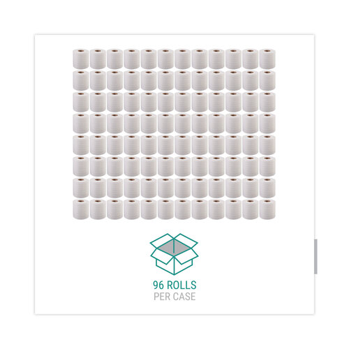 WIN2240B - Windsoft - Bath Tissue, Septic Safe, Individually Wrapped Rolls, 2-Ply, White, 500 Sheets/Roll, 96 Rolls/Carton