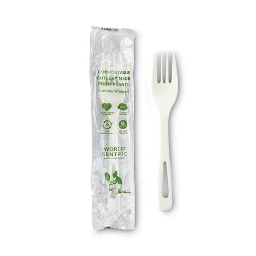 TPLA Compostable Cutlery, Fork, 6.3