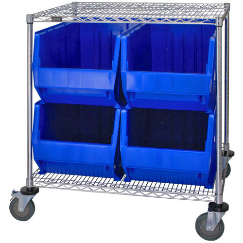 Quantum Storage Systems Blue Mobile Bin