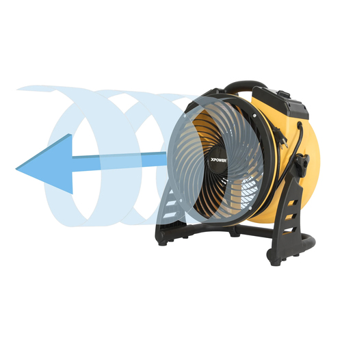 XPOFC-100 - XPOWER - 1100 CFM 4 Speed Portable Multipurpose 11" Pro Whole Room Air Circulator Utility Fan