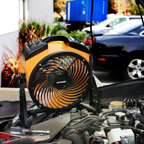 XPOFC-100 - XPOWER - 1100 CFM 4 Speed Portable Multipurpose 11" Pro Whole Room Air Circulator Utility Fan