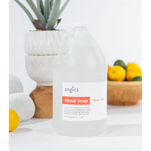 ZOGHSCA128-Single - Zogics - Zogics Hand Soap, Citrus + Aloe, 1 Gallon, 1/Each