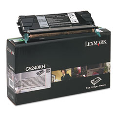 LEXC5240KH - Lexmark C5240KH High-Yield Toner, 8000 Page-Yield, Black