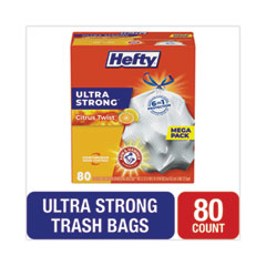 Hefty Ultra Strong 13 Gallon Scented Kitchen Trash Bag, 23.75 x