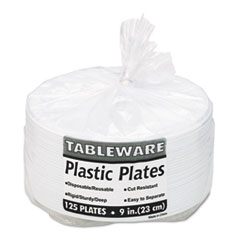 TBL19644WH - Tablemate® Plastic Dinnerware