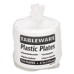 TBL6644WH - Tablemate® Plastic Dinnerware