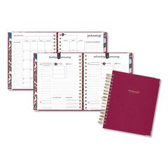 AAG609980659 - Harmony Daily Hardcover Planner, 8.75 x 7, Berry, 2022