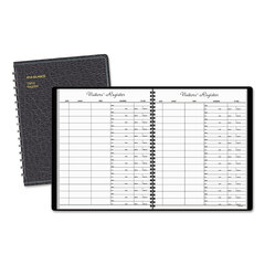 AAG8058005 - Recycled Visitor Register Book, Black, 8.38 x 10.88