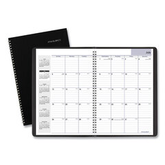 AAGAY200 - Academic Monthly Planner, 12 x 8, Black, 2021-2022