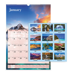 AAGDMW20128 - Scenic Monthly Wall Calendar