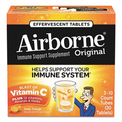 ABN10030 - Airborne® Immune Support Effervescent Tablet, Citrus, 30/PK