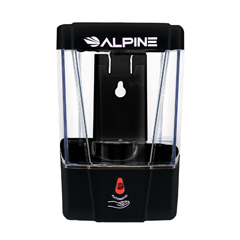 ALP432-1-BLK - Alpine - Automatic Hands-Free Transparent Gel Hand Sanitizer/ Liquid Soap Dispenser