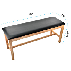 ADI996-04-BLK - Alpine - AdirMed Black Straight Line Treatment Table